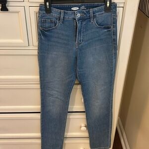 Old navy jeans power slim straight high rise size 4